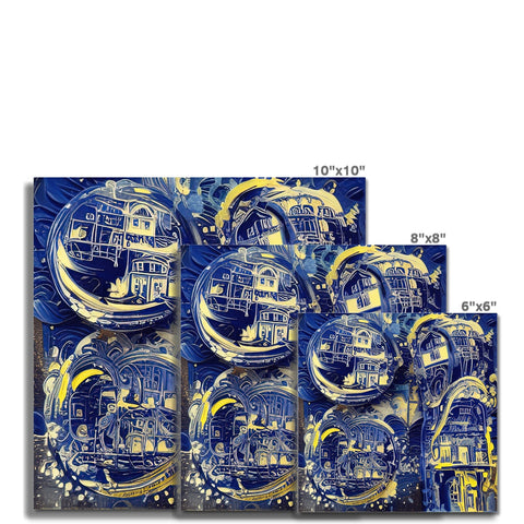 an assortment of paper and foil wrapping paper covered with decorative items on a piece of tile