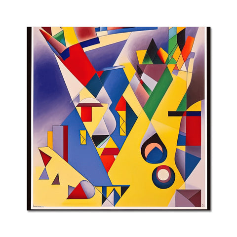 A few paintings are made in several geometric styles of art.