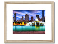 A framed art print of Chicago city skyline