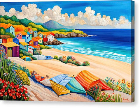 acrylic paintings of beach scenes