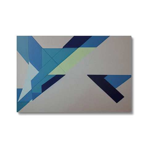 An envelope with a single envelope under a mosaic tile with artwork on it. �