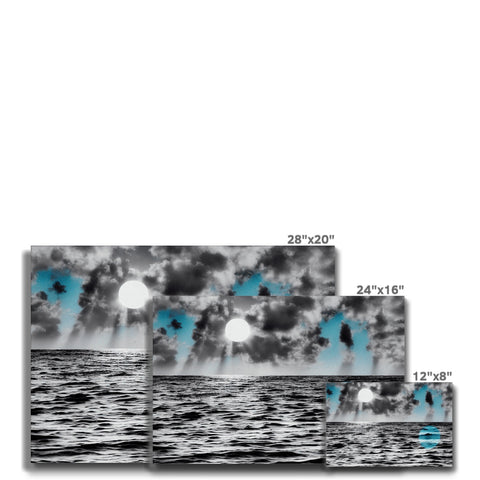 A group of cards that have pictures of the ocean outside of them.