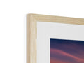 a picture of a wood frame with a close up of a picture