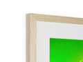 A 3D image is attached to a white wooden frame.