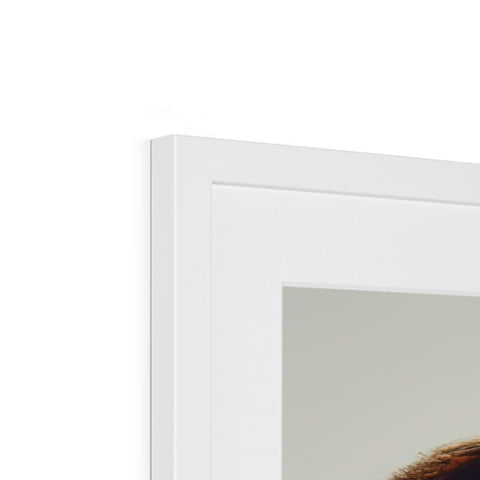 A picture frame with a mirror on it with a picture of a woman looking into a