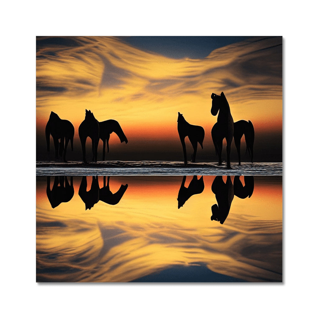 Sunset Horses - Fine Art Print – artAIstry