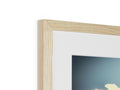 A photo of a wooden picture frame with it on top of another picture frame.