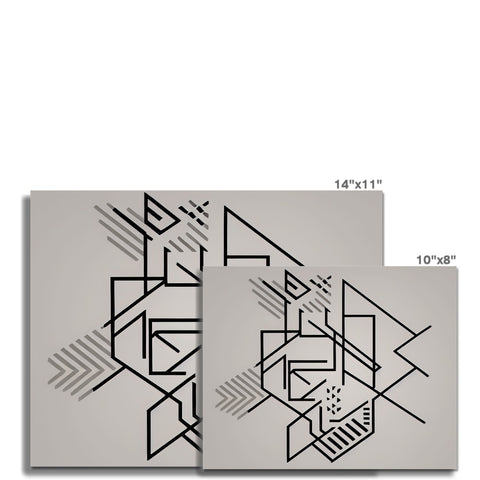 A white background and notepads with a geometric tile design on it.