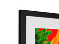 A picture frame with art print inside of a display screen.
