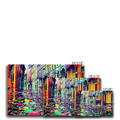 A graffiti art print that is spray painted on the tile side of some brick tile on