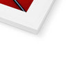 A red pencil is on the edge of a clipboard with a red apple sticker.
