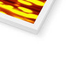 a picture of a wall of flame covered with glass on a laptop computer screen and a