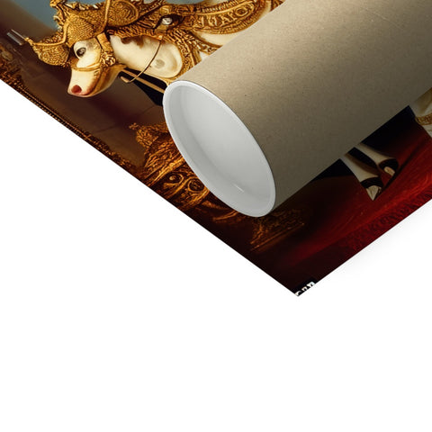 Tissue paper roll near a table and table covered with a lamp, toilet paper and