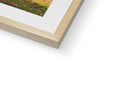 There is a photograph under a piece of wood on top of a frame in a book