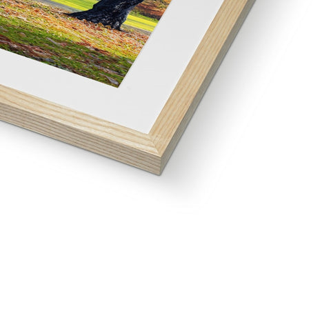 There is a photograph under a piece of wood on top of a frame in a book