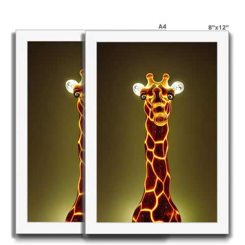 Two giraffes standing next to each other looking in the distance into the dark.