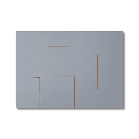 two different colored squares on white tile on a white card table