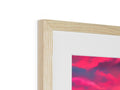 a picture frame of a picture is sitting on top of a wooden frame with two lights