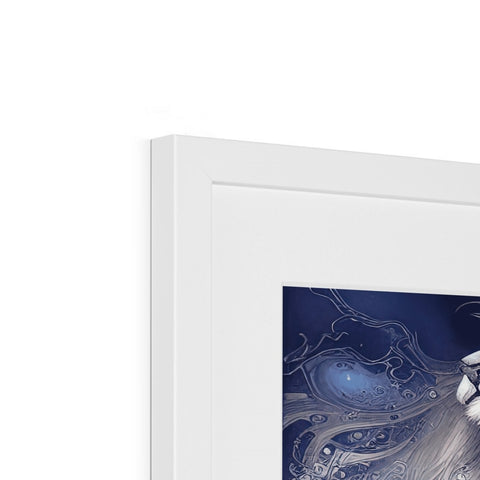 An image of an amazon drawing by Imac against a picture frame.