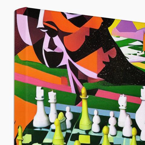 a book with covers of colorful pictures of chess on it in it's cover