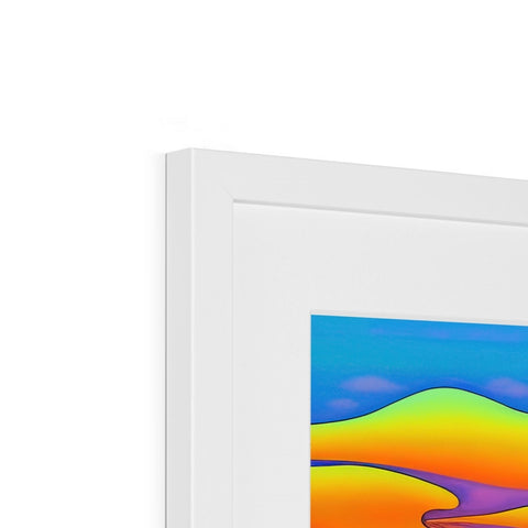 A picture frame of Microsoft Mac OS X that is surrounded by colorful paper.