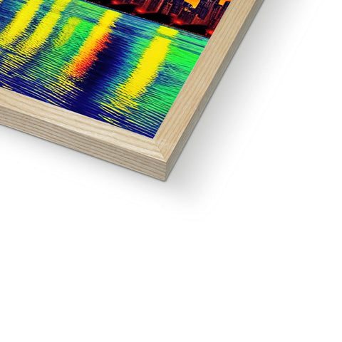 A computer drawing of a wave in a wood pan in front of a book cover.