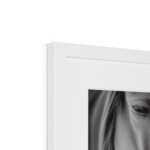 A picture frame with a white picture of a woman holding a framed photo on it.