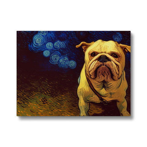 a beautiful pug wearing an  art print