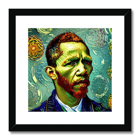 An art print that has a picture of President Barack Obama on it.