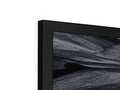 A tv that looks like a white and black screen TV screen