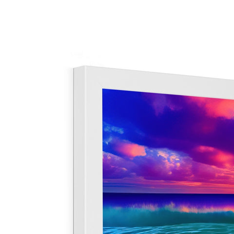 a photo of a picture frame with an imac on the edge of it