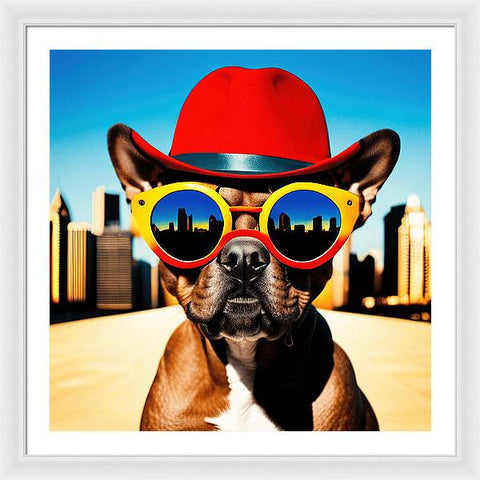 French Bulldog 16 - Colorful - Photo - Framed Print