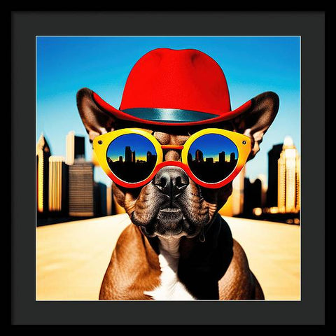 French Bulldog 16 - Colorful - Photo - Framed Print