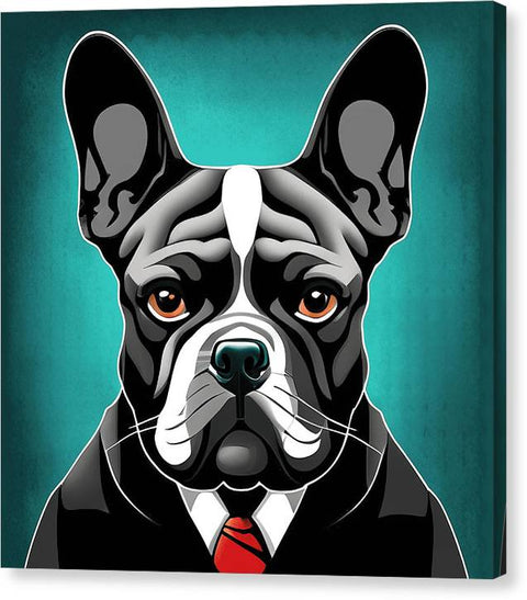 French Bulldog 17 - Painting - Canvas Print