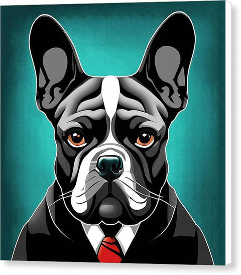 French Bulldog 17 - Painting - Canvas Print