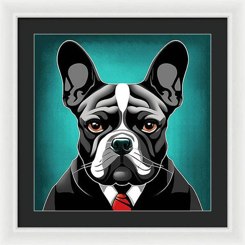 French Bulldog 17 - Painting - Framed Print