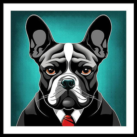 French Bulldog 17 - Painting - Framed Print