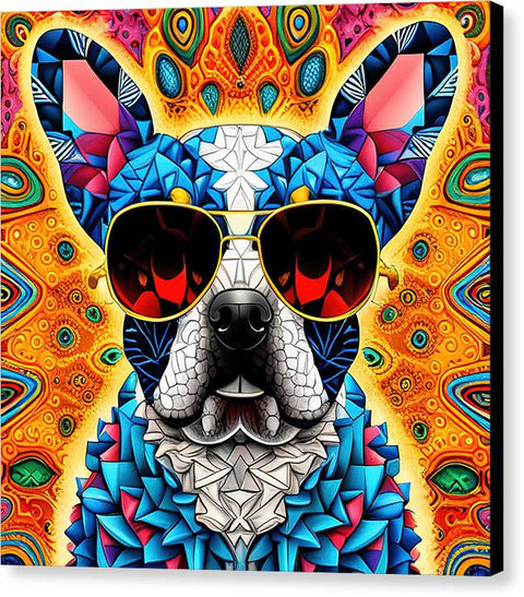 French Bulldog 18 - Colorful - Painting - Canvas Print