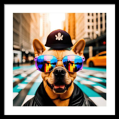 French Bulldog 20 - Colorful - Photo - Framed Print
