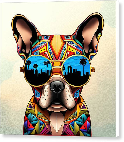French Bulldog 21 - Colorful - Painting - Canvas Print