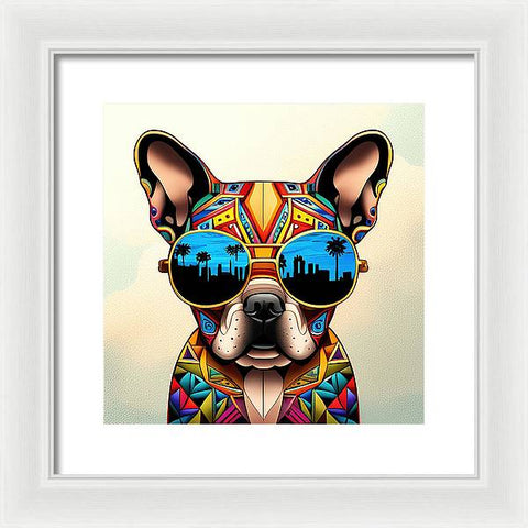 French Bulldog 21 - Colorful - Painting - Framed Print