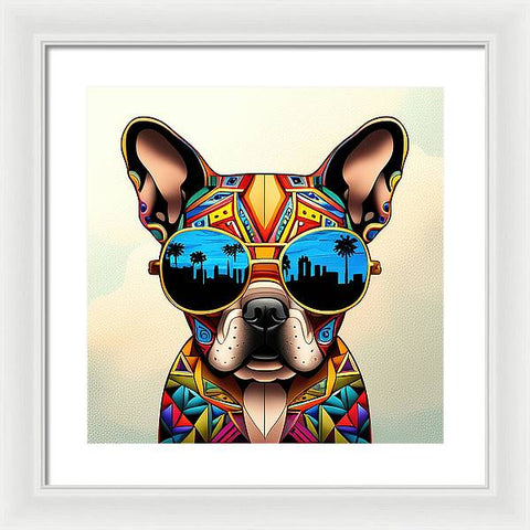 French Bulldog 21 - Colorful - Painting - Framed Print