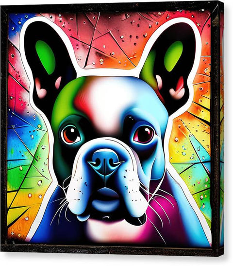 French Bulldog 22 - Colorful - Painting - Canvas Print