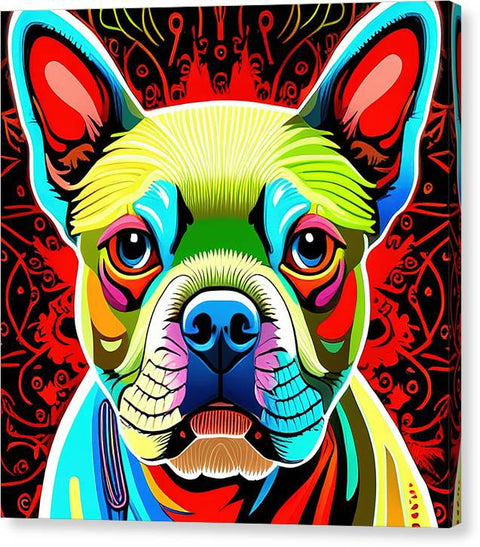 French Bulldog 23 - Colorful - Painting - Canvas Print