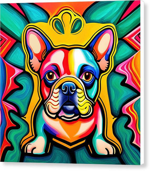 French Bulldog 25 - Colorful - Painting - Canvas Print