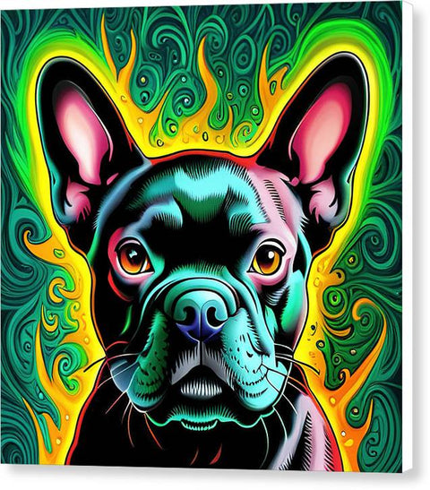 French Bulldog 27 - Colorful - Painting - Canvas Print