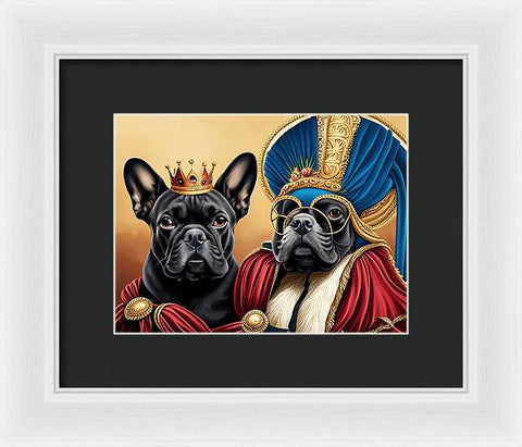 French Bulldog 28 - Painting - Traditional - Framed Print