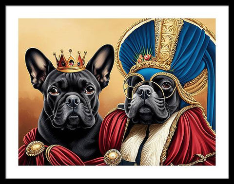 French Bulldog 28 - Painting - Traditional - Framed Print