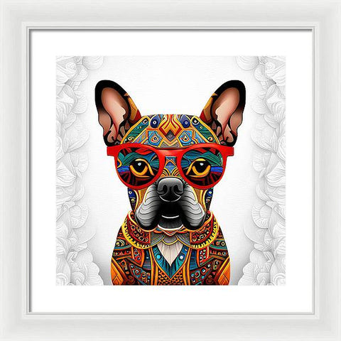 French Bulldog 29 - Colorful - Painting - Framed Print