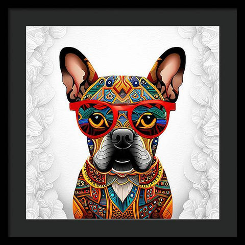 French Bulldog 29 - Colorful - Painting - Framed Print